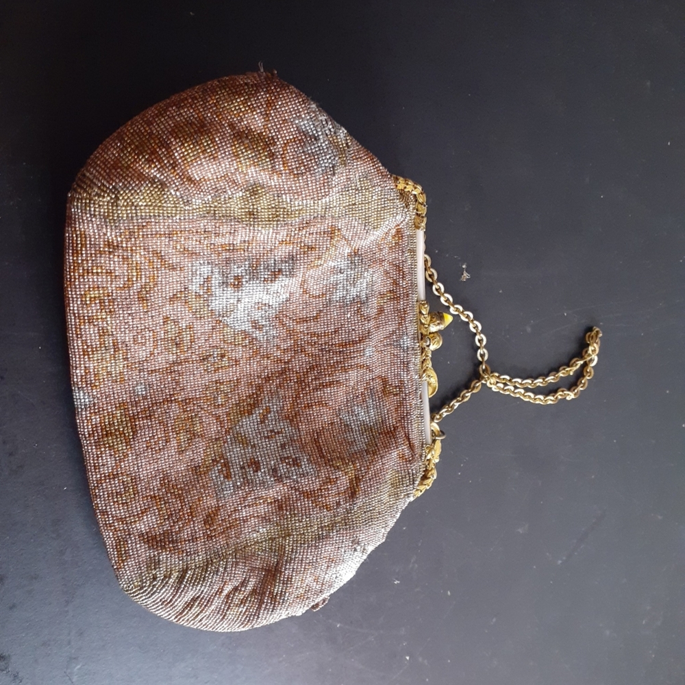 Gorgeous Vtg Whiting & Davis Style Mesh Purse Mad… - image 3